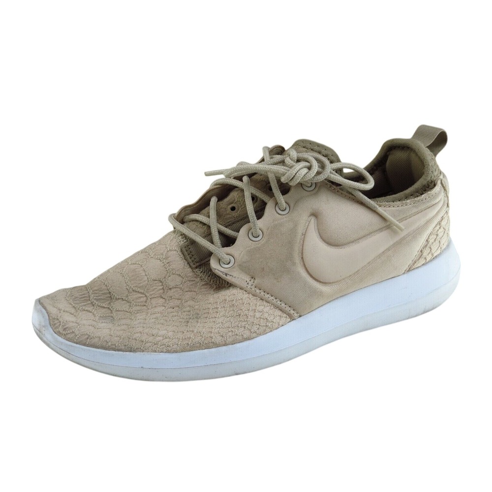 Nike Women Size 8.5 M Beige Running Shoes Mesh Lace Up Lightweight Comfort